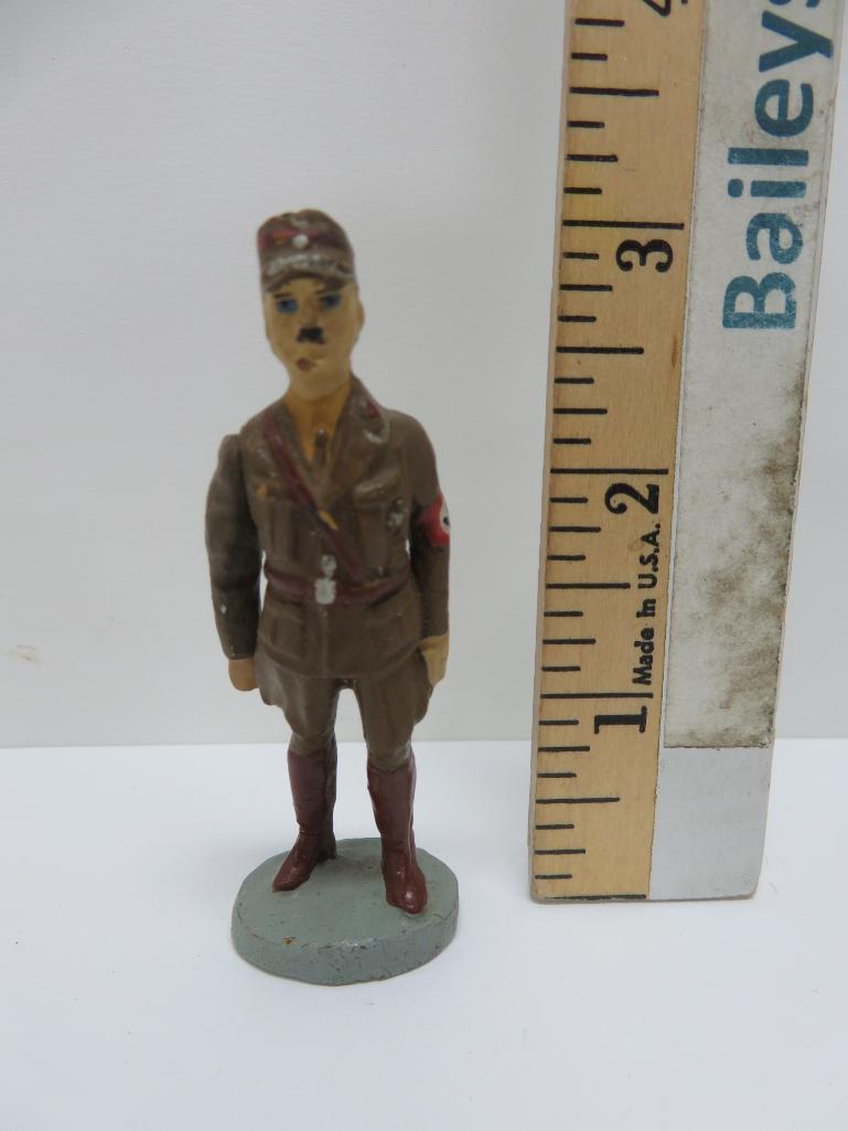 Elastolin German Hitler figure WWII, 3" Tall