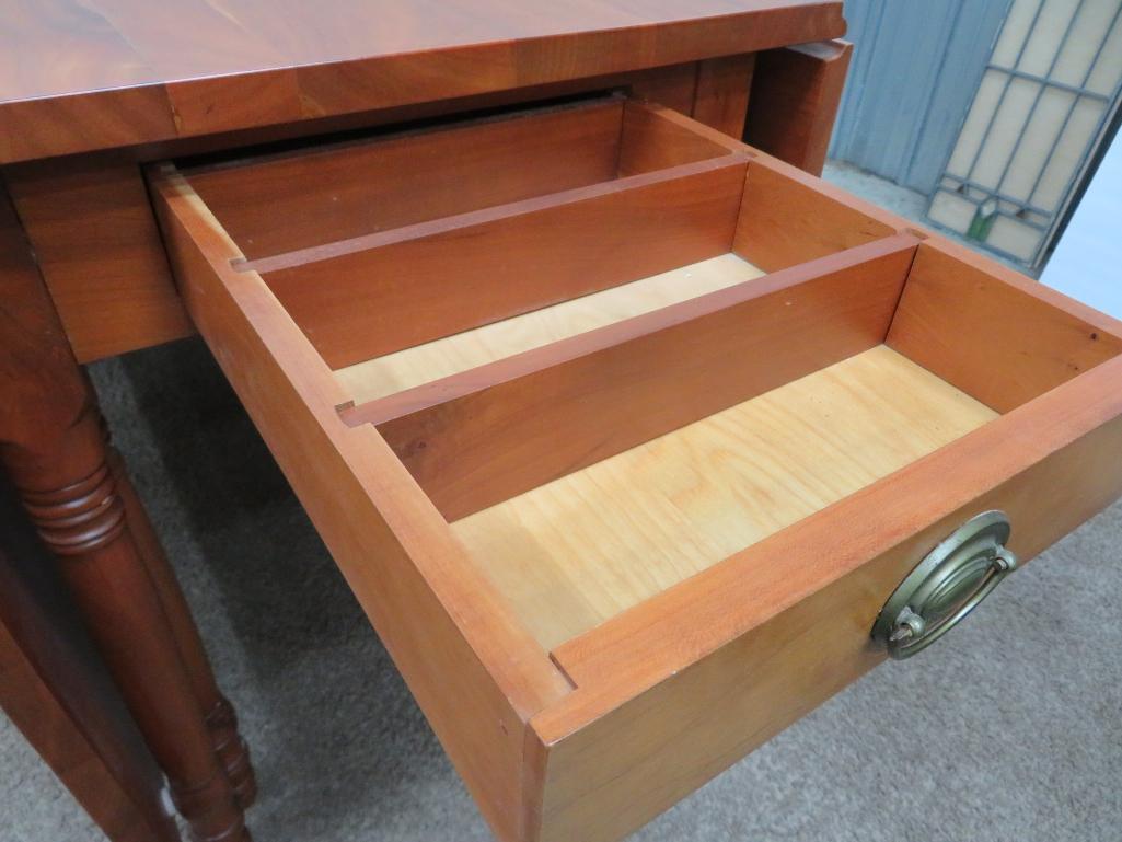 Fantastic Cherry gateleg table with drawer, 47" x 71"