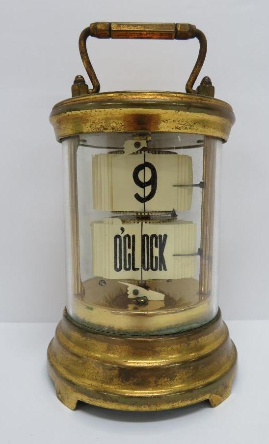 Hard to find, The Plato Clock, flip clock, patent 1903, 4 1/2"