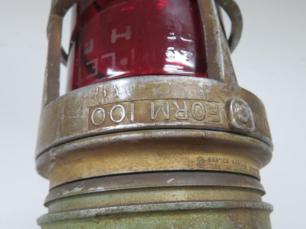 Oakland California Fire Department Fire Alarm Box pedestal with light