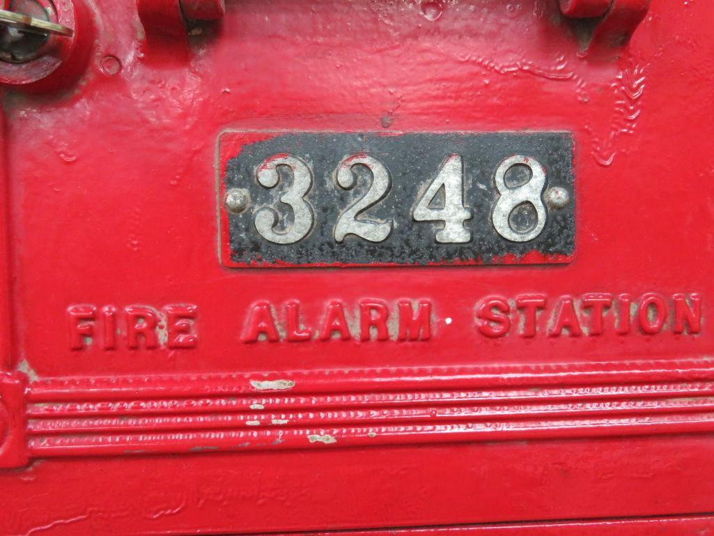 Oakland California Fire Department Fire Alarm Box pedestal with light