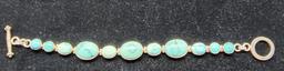 Sterling Silver and Turquoise Bracelet