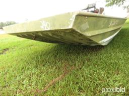 Rajun Cajun Mullet Boat (No Title - Bill of Sale Only): 17'x7', No Trailer