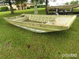 Rajun Cajun Mullet Boat (No Title - Bill of Sale Only): 17'x7', No Trailer