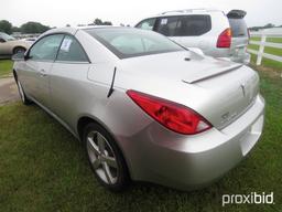 2007 Pontiac G6 GT Convertible, s/n 1G2ZH351774187327: Hard Top, Odometer S