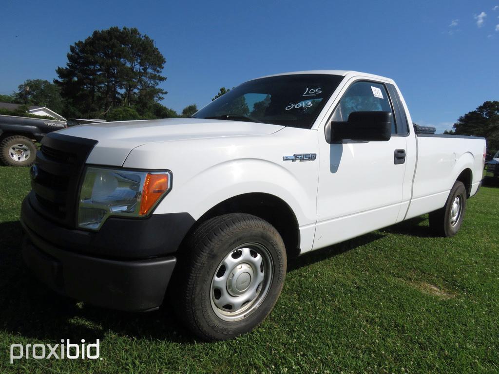 2013 Ford F150 XL Pickup, s/n 1FTNF1CF0DKG34266 (Title Delay): 2wd, Odomete