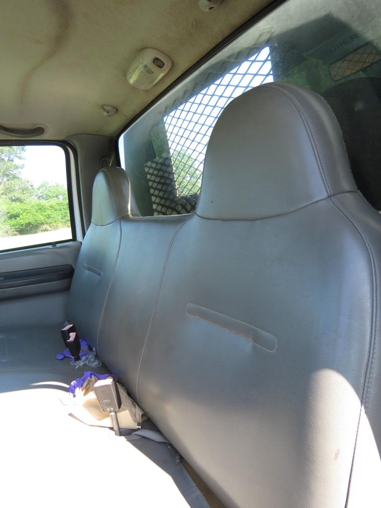 2003 Ford F450 Flatbed Dump, s/n 1FDXF46P63ED84734: Powerstroke Diesel, Aut