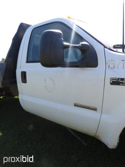 2003 Ford F450 Flatbed Dump, s/n 1FDXF46P63ED84734: Powerstroke Diesel, Aut