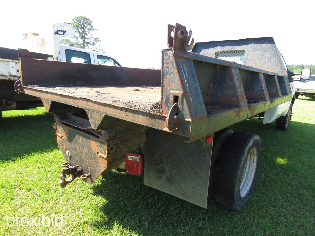 2003 Ford F450 Flatbed Dump, s/n 1FDXF46P63ED84734: Powerstroke Diesel, Aut