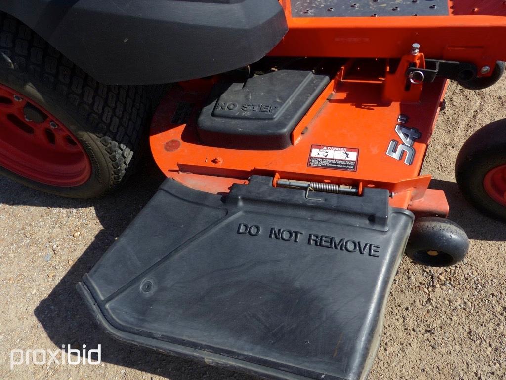 Kubota ZG127S-54 Zero-turn Mower, s/n 10070: Meter Shows 254 hrs
