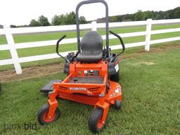 2019 Kubota Z122 Zero-turn Mower, s/n 33459: 42" Cut, Kawasaki Eng., Ext. W