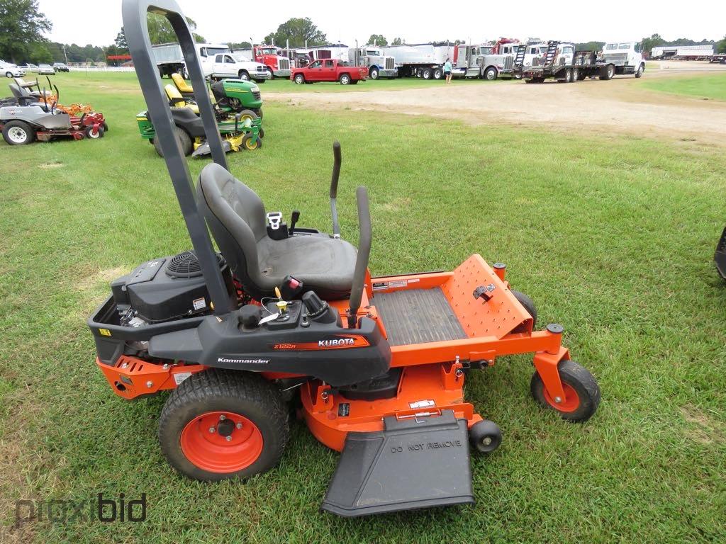 2019 Kubota Z122 Zero-turn Mower, s/n 33459: 42" Cut, Kawasaki Eng., Ext. W