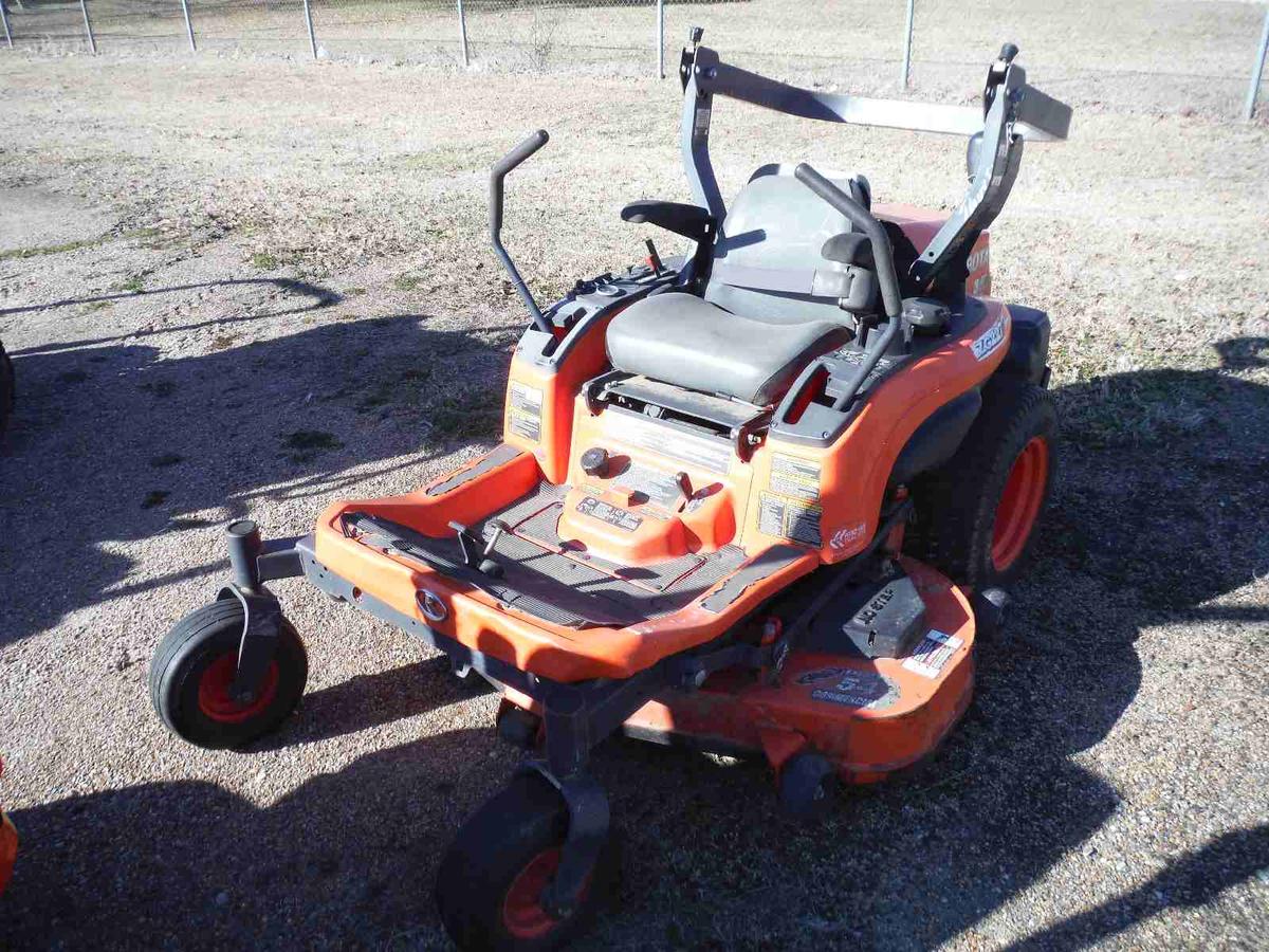 2014 Kubota ZG227A-54 Zero-turn Mower, s/n 52305: 54" Cut, Meter Shows 492