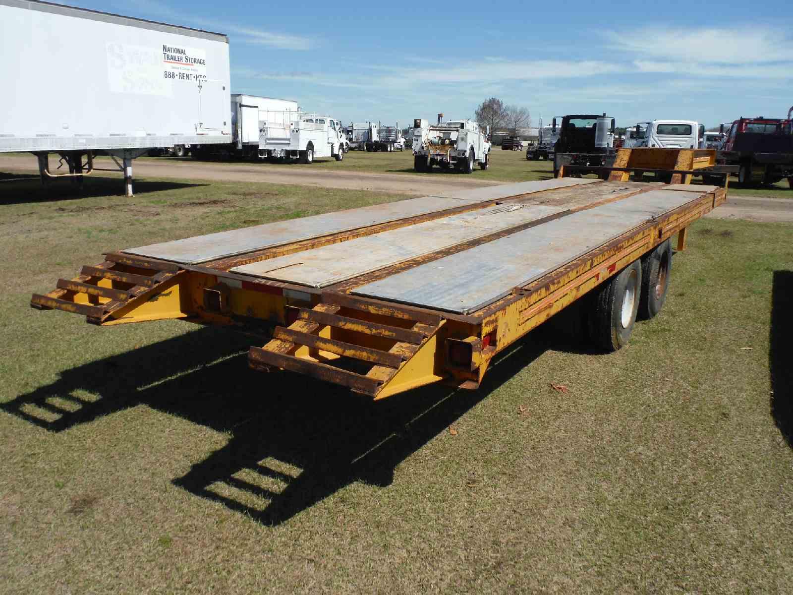 1989 Hudson Tilt Top Trailer, s/n 10HHTD2A4K1000030: 25-ton, 27' Deck, Air