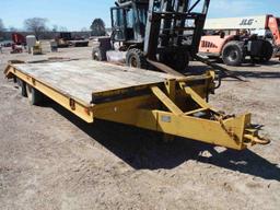 1985 Belshe 18' Tag Trailer, s/n 16JF01826F1016306: T/A, Pintle Hitch, 66"