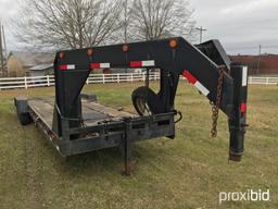 32' Gooseneck Trailer, s/n 46UFU8437X1063208: 3-axle, Dovetail, Ramps