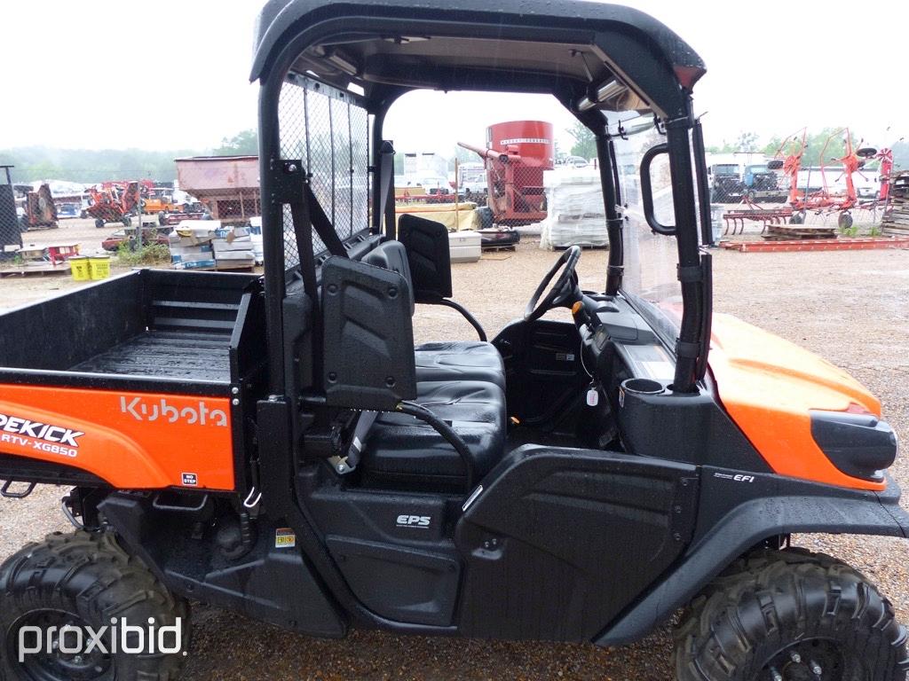 2021 Kubota RTV-XG850 4WD Utility Vehicle, s/n A5KH1PGNLMG026401 (No Title