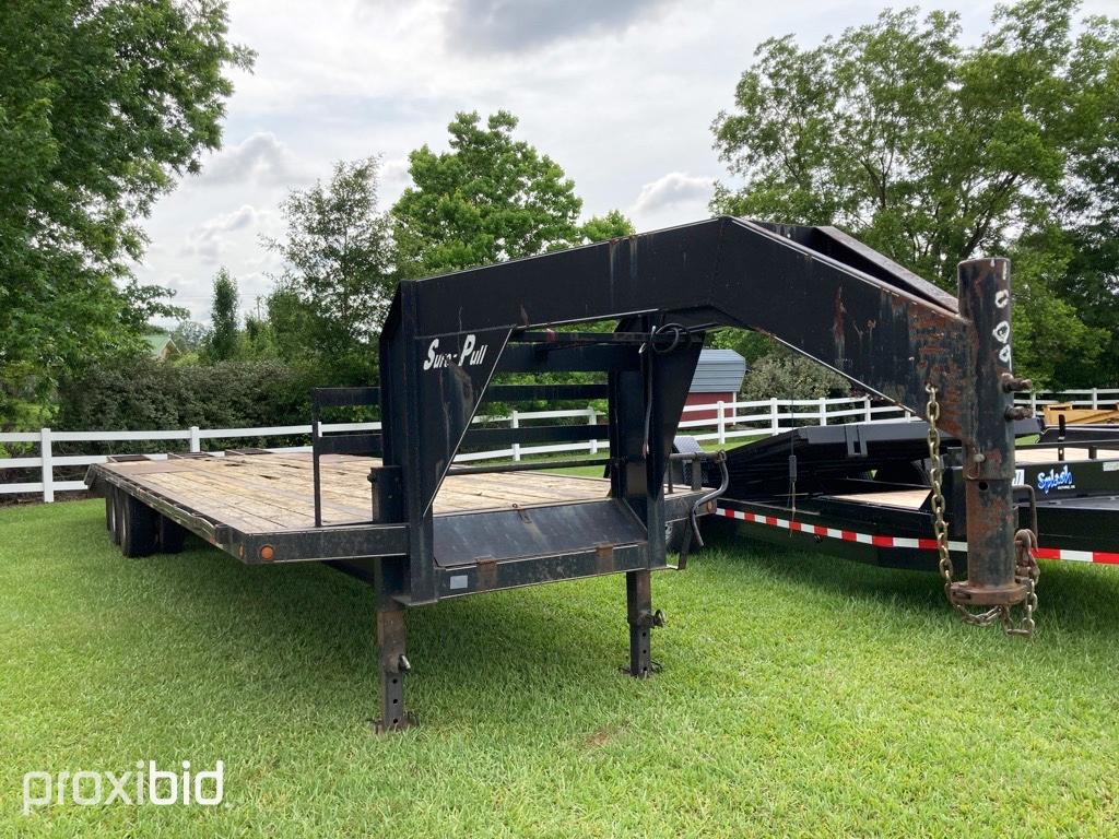 2013 Surepull 32' Gooseneck Trailer, s/n J9DG3223DJ143378: 27' Deck, 5' Dov