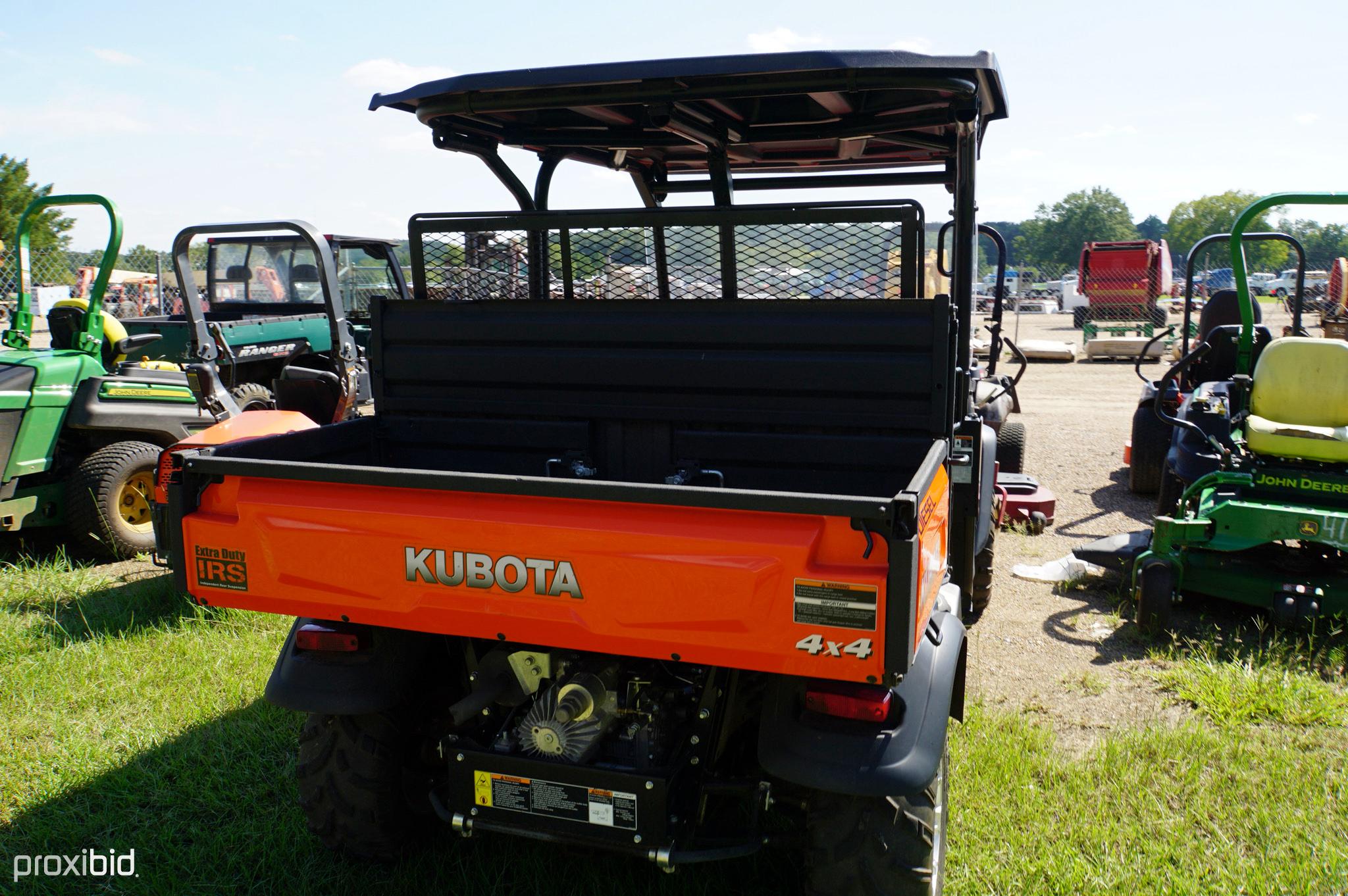 2019 Kubota RTVX-1140 4WD Utility Vehicle, s/n A5KD2GDBEKG032334 (No Title