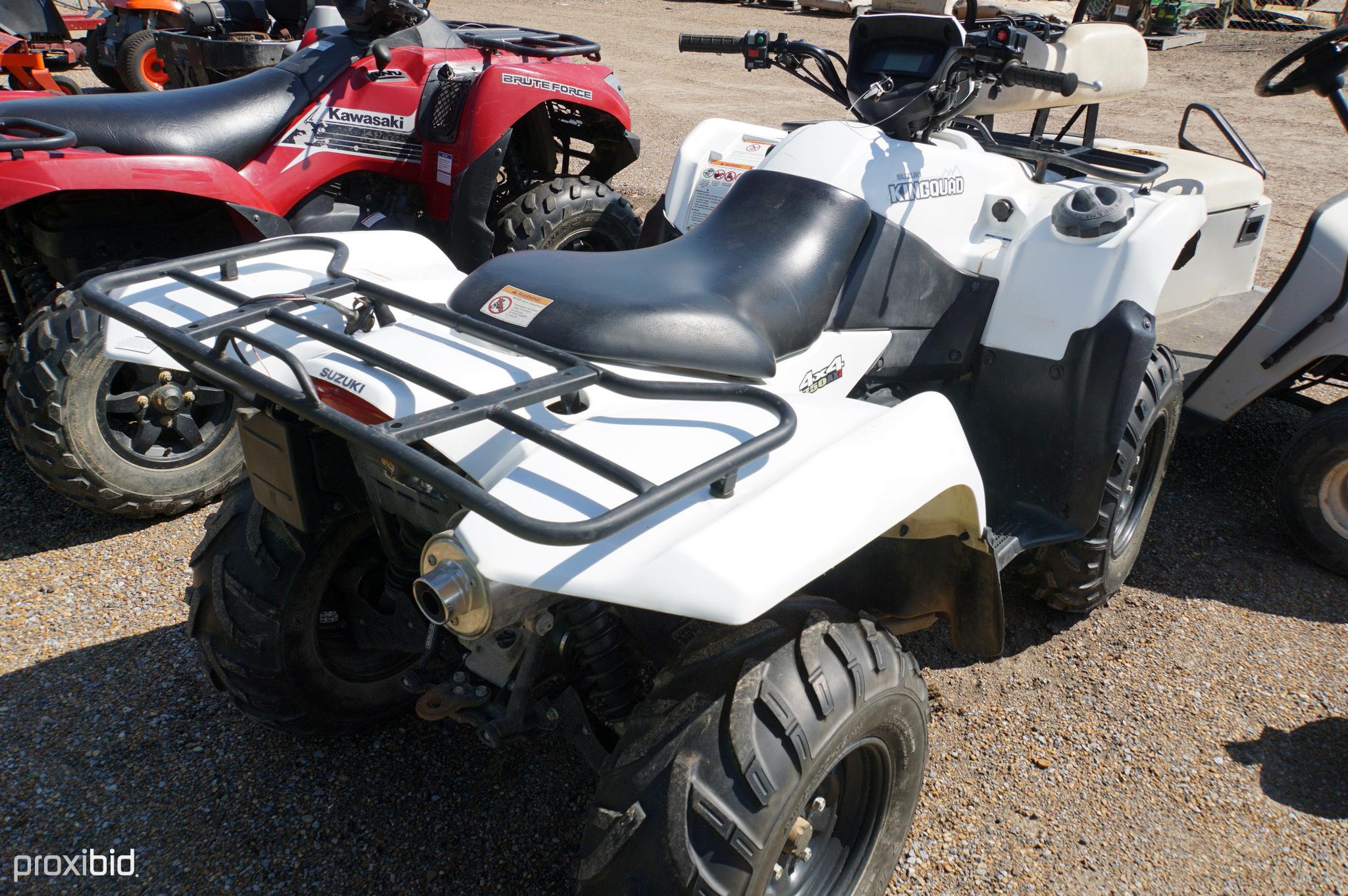 2011 Suzuki King Quad 750 ATV, s/n 5SAAR41A4B7103184 (No Title - $50 MS Tra