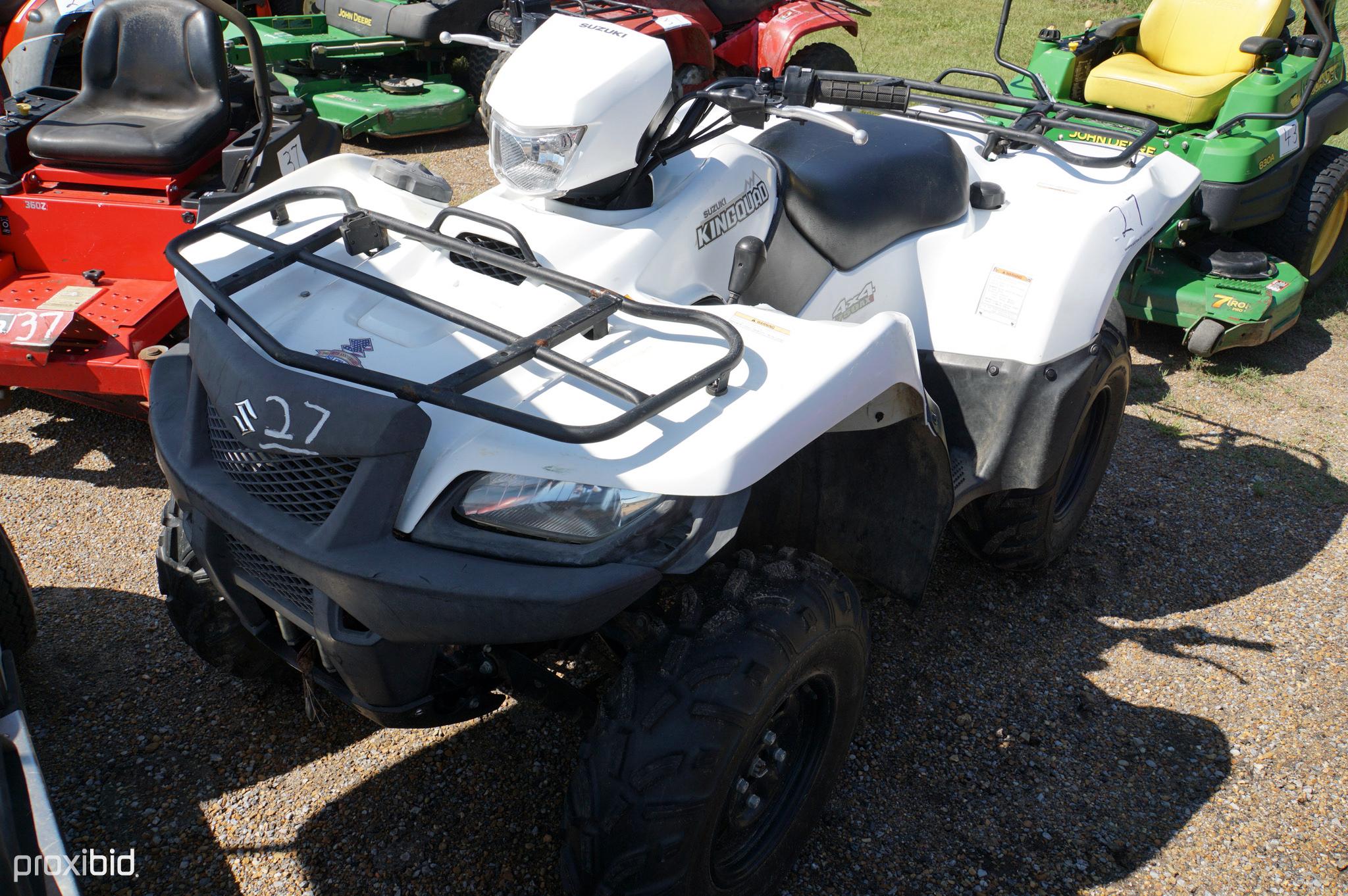 2011 Suzuki King Quad 750 ATV, s/n 5SAAR41A4B7103184 (No Title - $50 MS Tra