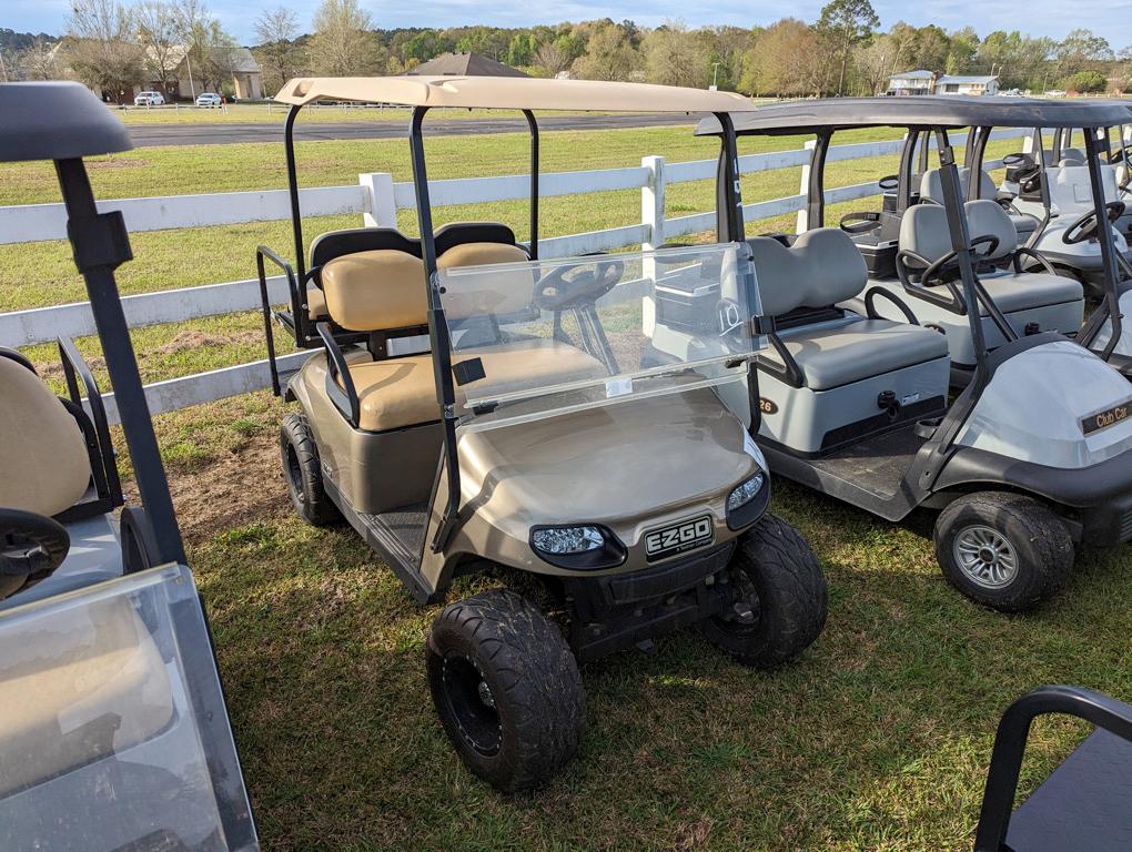 2019 EZGo TXT Gas Golf Cart, s/n 343271 (No Title): EFI, Back Seat, Lift Ki