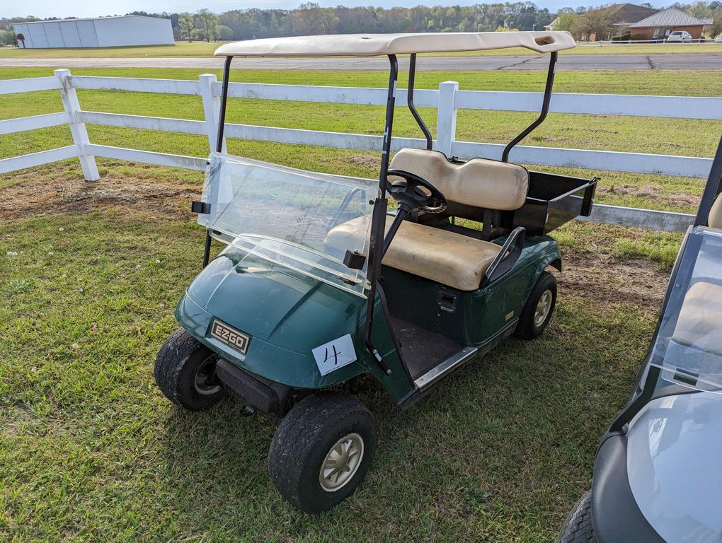 EZGo Electric Golf Cart, s/n 2468322 (No Title): 36-volt, Windhsield, Bed,