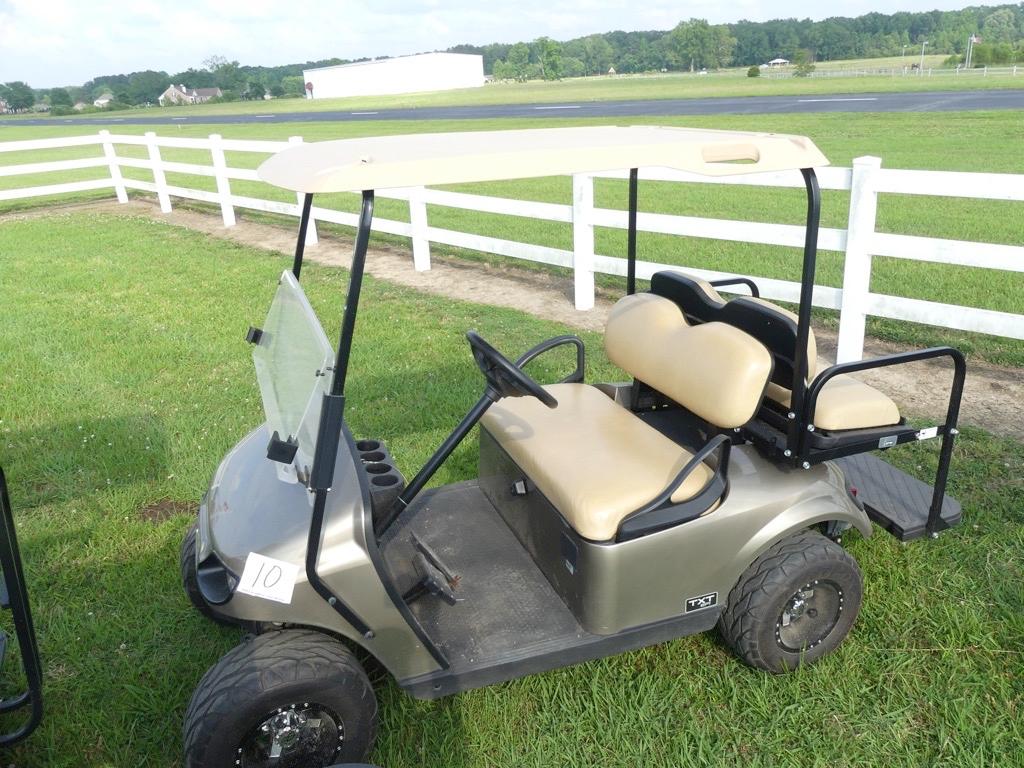 2019 EZGo TXT Gas Golf Cart, s/n 3432171 (No Title): EFI, Lift Kit, Back Se