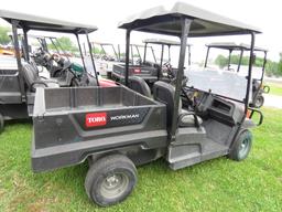 2017 Toro GTX Workman Utility Cart (No Title - $50 MS Trauma Care Fee Appli