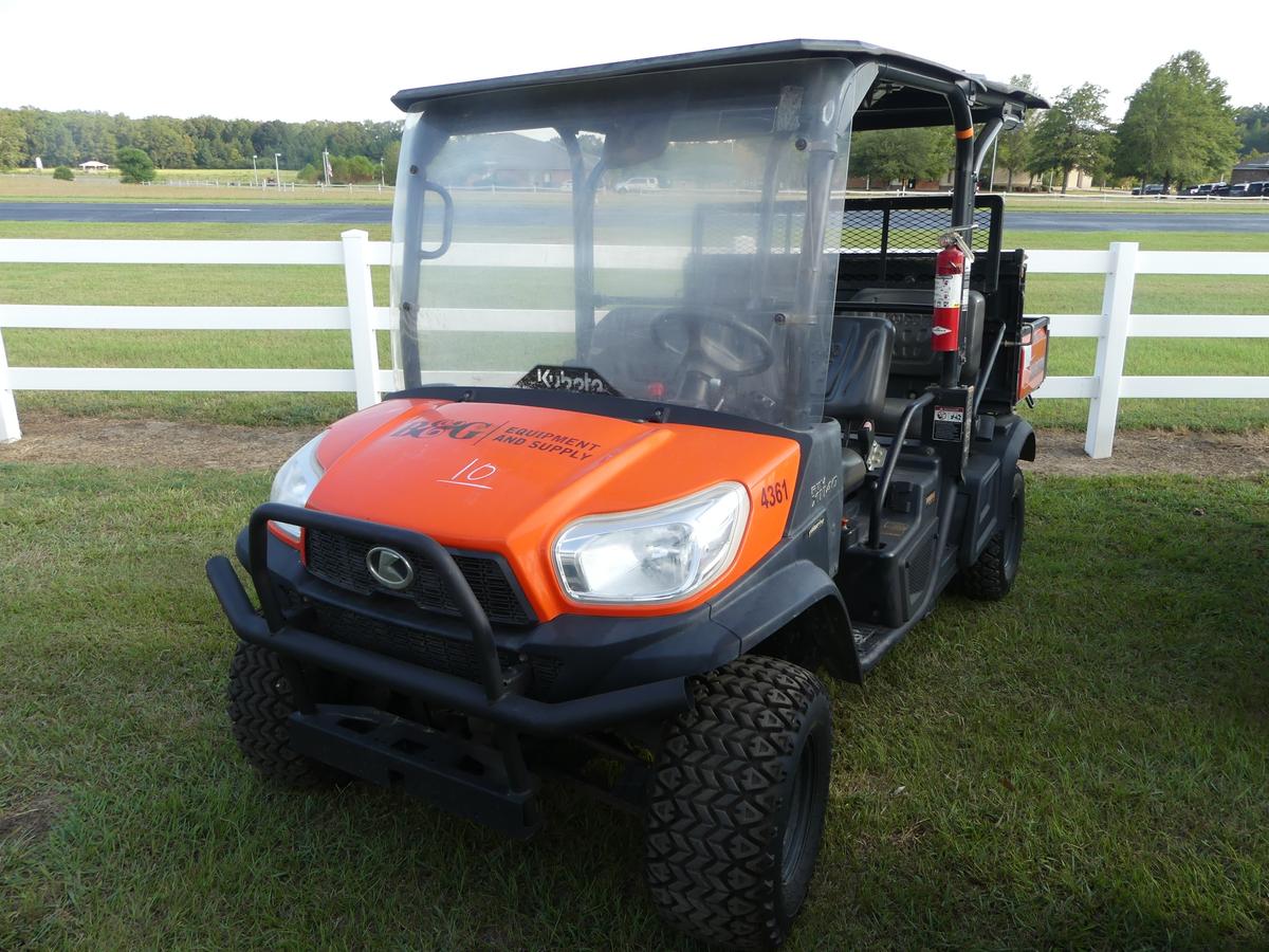 2018 Kubota RTVX1140 4WD Utility Vehicle, s/n A5KD2GDBHJG023291 (No Title -