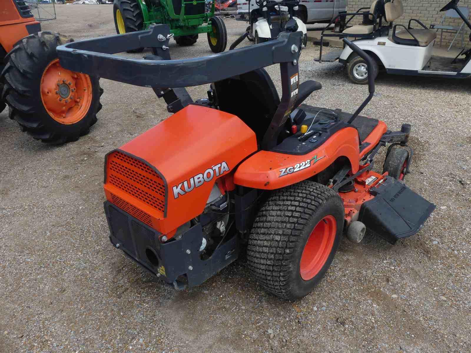 Kubota ZG222 Zero-turn Mower, s/n 57366: 48", Gas Eng., Meter Shows 1283 hr