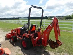 Kubota BX25D MFWD Tractor, s/n 65487: Front Loader w/ Bkt., Backhoe Attachm