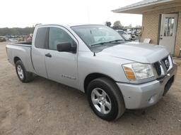 2008 Nissan Titan Pickup, s/n 1N6BA06A38N310497: Ext. Cab, 2wd, V8 Gas Eng.