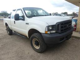 2004 Ford F250 4WD Pickup, s/n 1FTNX21L04EC24092: 5.4L Gas Eng., Auto, Tool