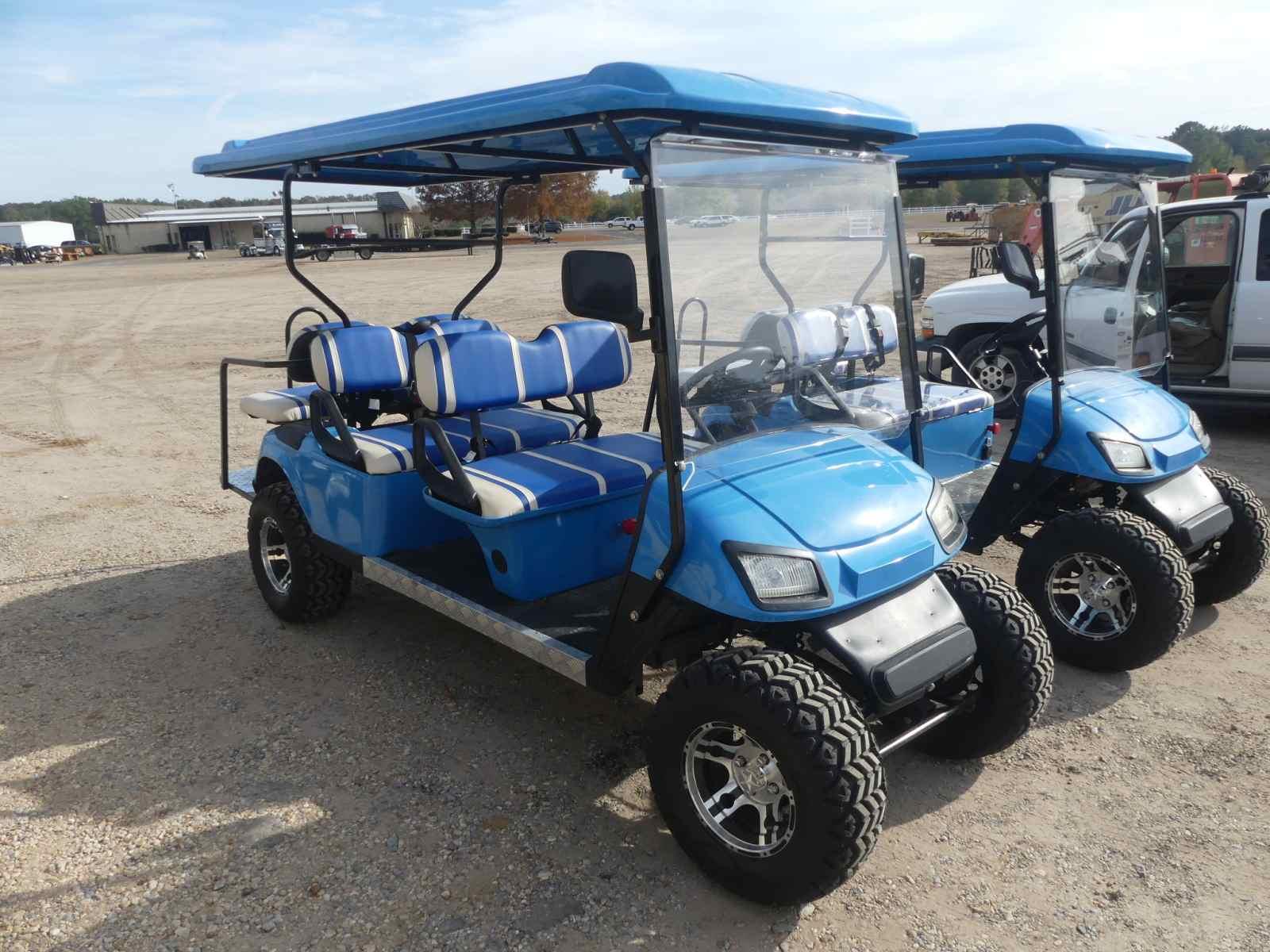 6-person Electric Golf Cart (No Title): 60-volt