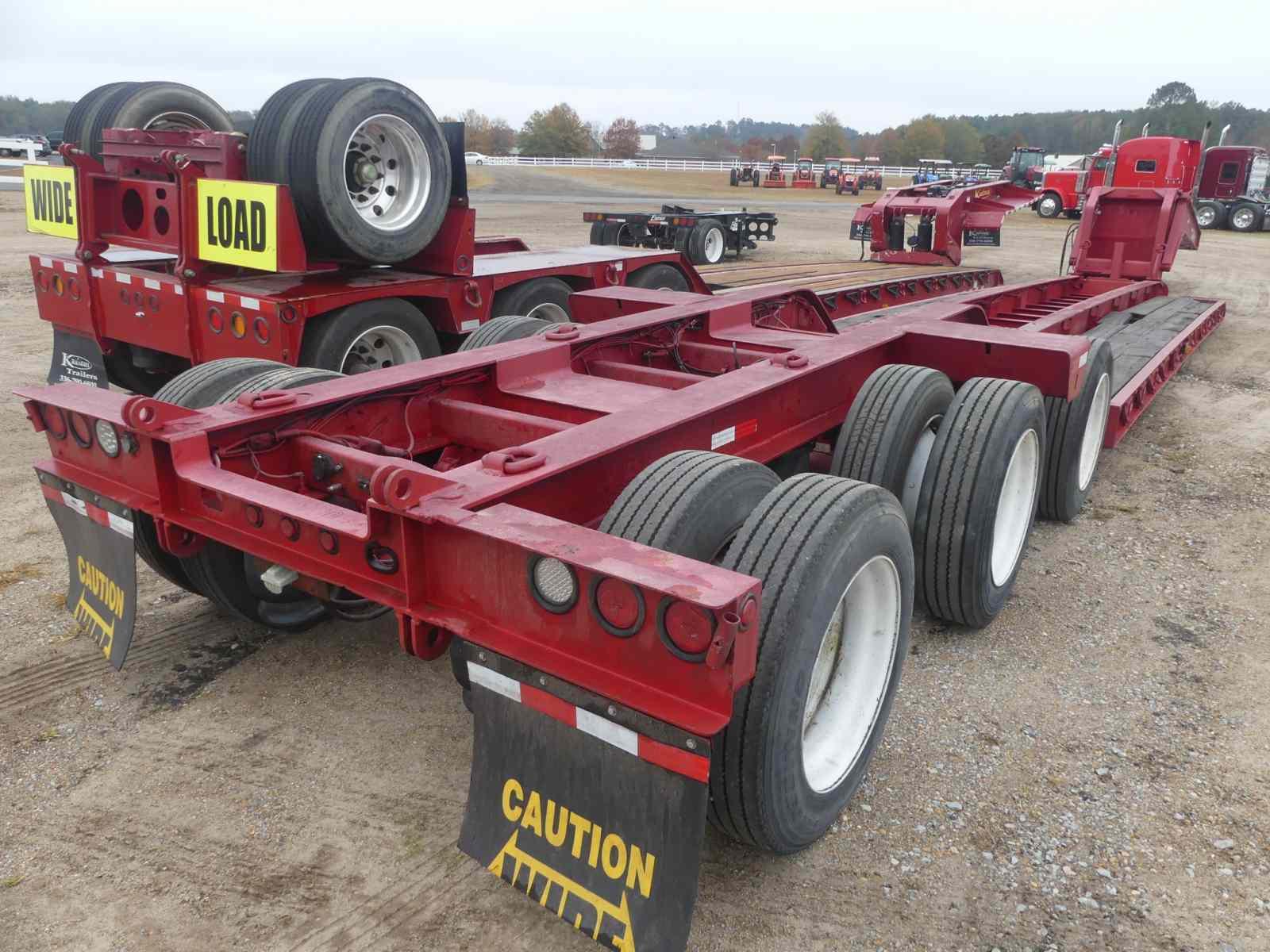 2007 Talbert Detach Lowboy, s/n 40FSK584271027774: 50-ton, NGB, Raised Beam