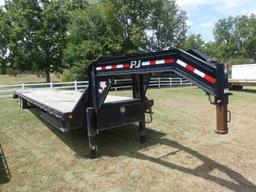 2019 PJ 40' Gooseneck Trailer, s/n 1296718: T/A, Duals, Air Rode Susp., Dov