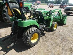 John Deere 2305 MFWD Tractor, s/n LV5305H222682: HST, Diesel, Rollbar Canop