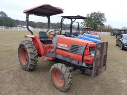 Kubota L2900 MFWD Tractor, s/n 56895: Canopy, Transmission Problem - Missin