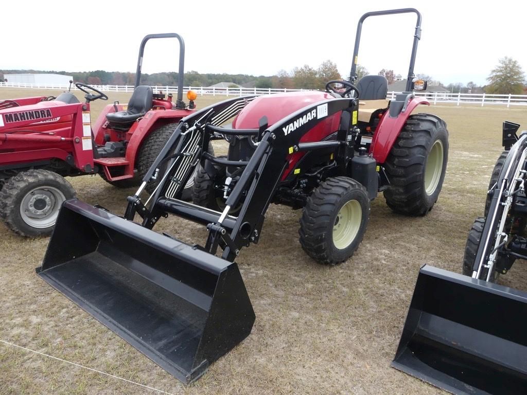 Yanmar YM342A MFWD Tractor, s/n C00405: Loader w/ Bkt., Meter Shows 8 hrs