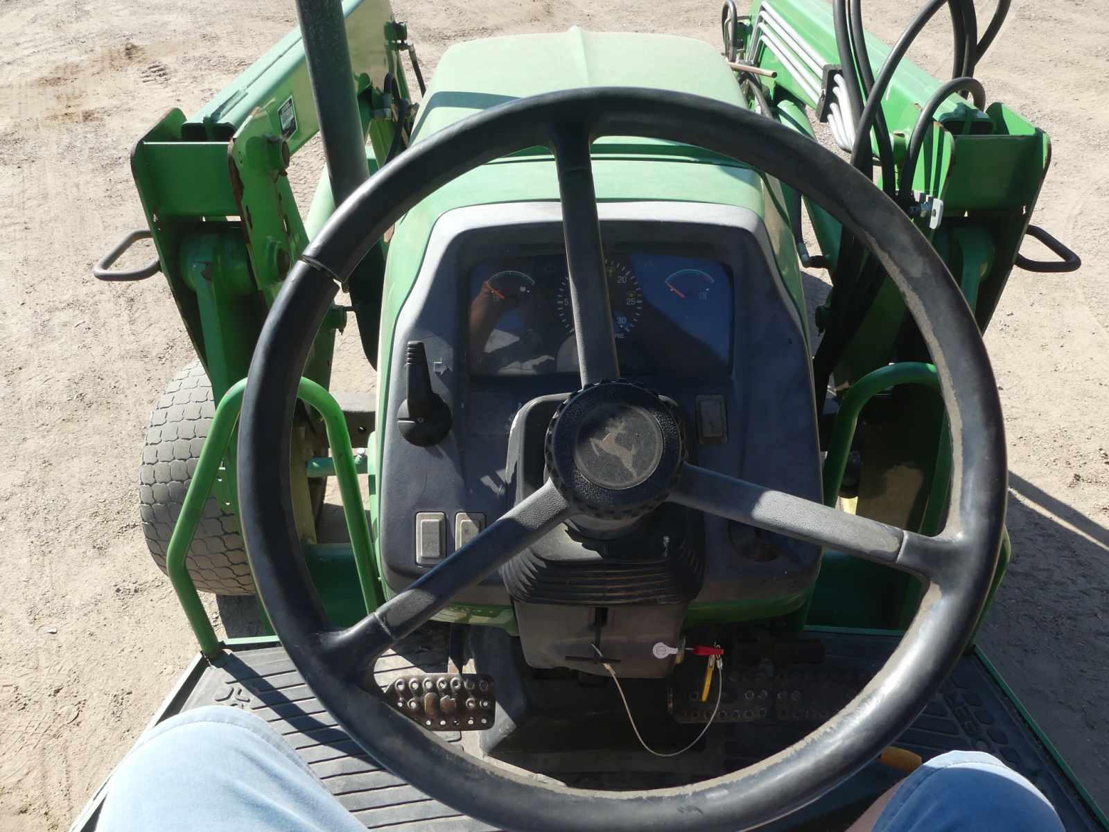John Deere 5225 Tractor, s/n LV5225S320023: 2wd, Canopy, JD 553 Loader w/ B