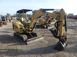 2012 Cat 302.5C Mini Excavator, s/n GBB05763: Canopy, Hyd. Thumb, Blade, Bk