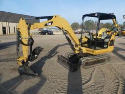 2012 Cat 302.5C Mini Excavator, s/n GBB05763: Canopy, Hyd. Thumb, Blade, Bk