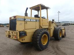 John Deere 544G Rubber-tired Loader, s/n DW544GB552808: Canopy, GP Bkt., 20