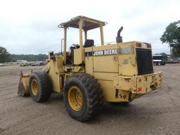John Deere 544G Rubber-tired Loader, s/n DW544GB552808: Canopy, GP Bkt., 20