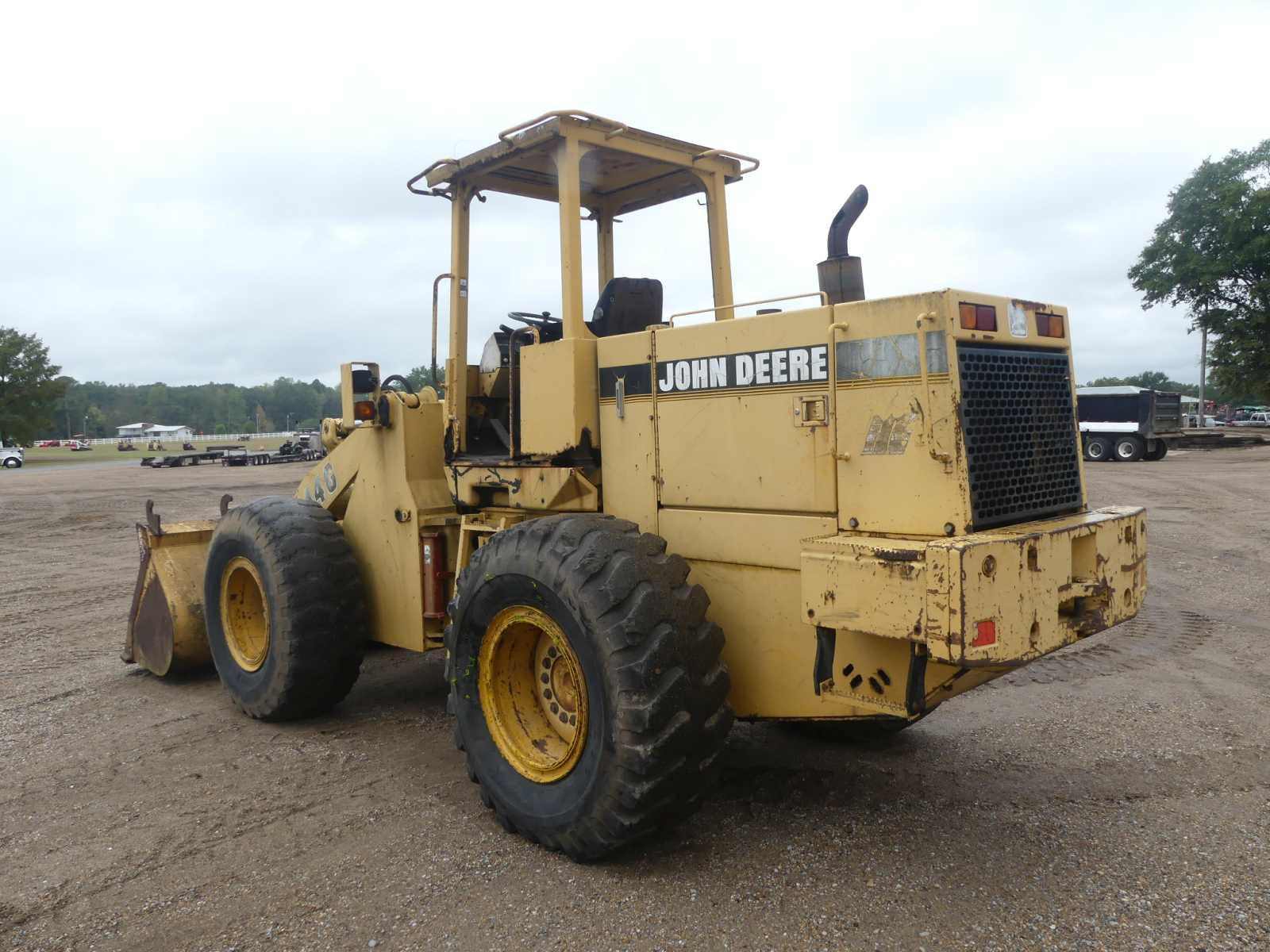 John Deere 544G Rubber-tired Loader, s/n DW544GB552808: Canopy, GP Bkt., 20
