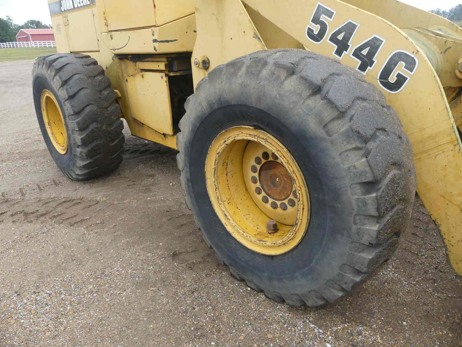 John Deere 544G Rubber-tired Loader, s/n DW544GB552808: Canopy, GP Bkt., 20