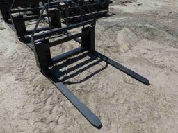 Unused 48" Pallet Forks for Skid Steer