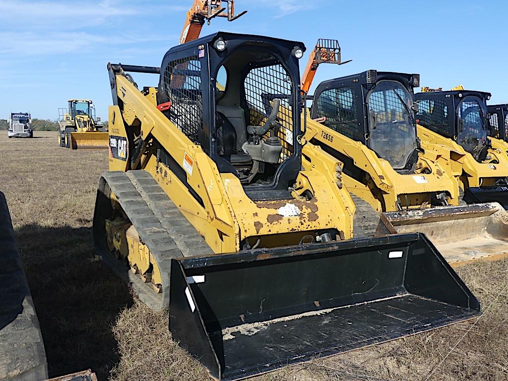 2019 Cat 299D2 Skid Steer, s/n FD205352: Canopy, 2-sp., Quick Attach GP Bkt