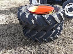 (2) Goodyear 460/80R30 Tractor Tires w/ Kubota Rims: Tag 81340